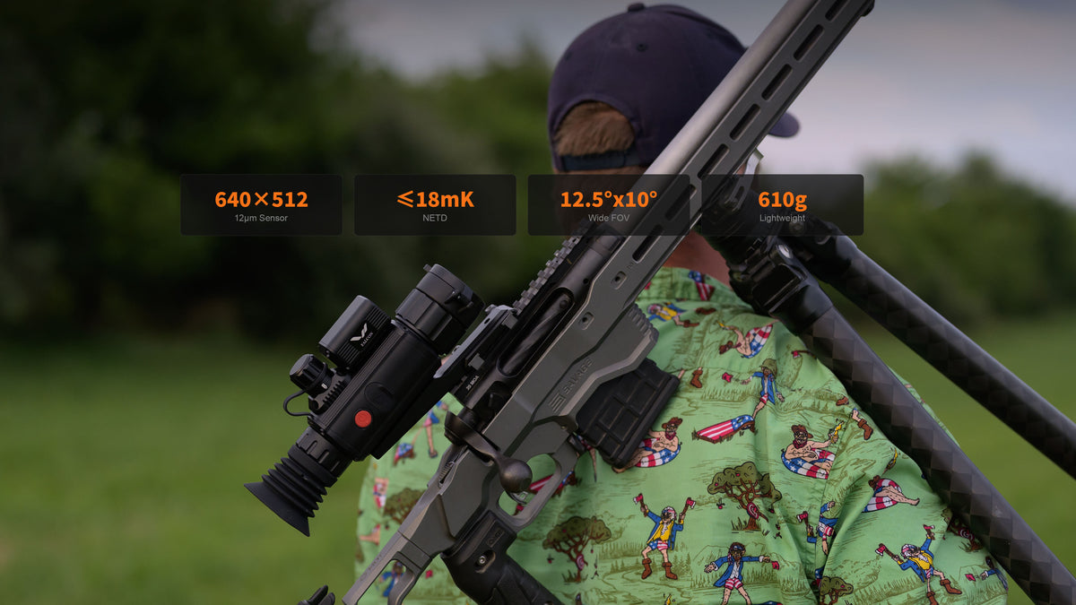 Thermal riflescope w/ a 35mm objective, 1000YD LASER RANGEFINDER, FALCON-img-9
