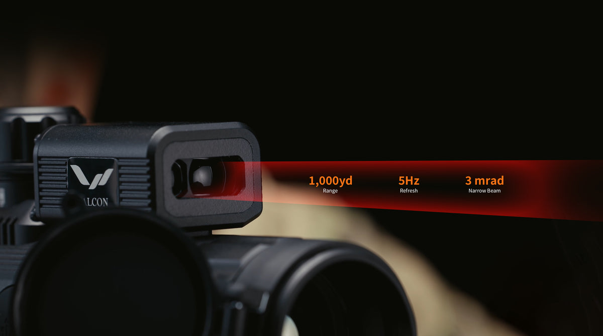 Thermal riflescope w/ a 35mm objective, 1000YD LASER RANGEFINDER, FALCON-img-7