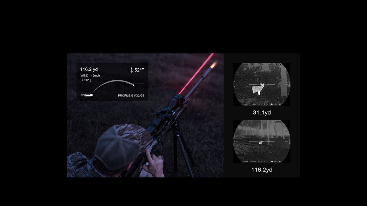 THERMAL SCOPE, 1000 YD RANGEFINDER, 50MM LEN, 20X ZOOM, 5 YRS WARRANTY-img-11