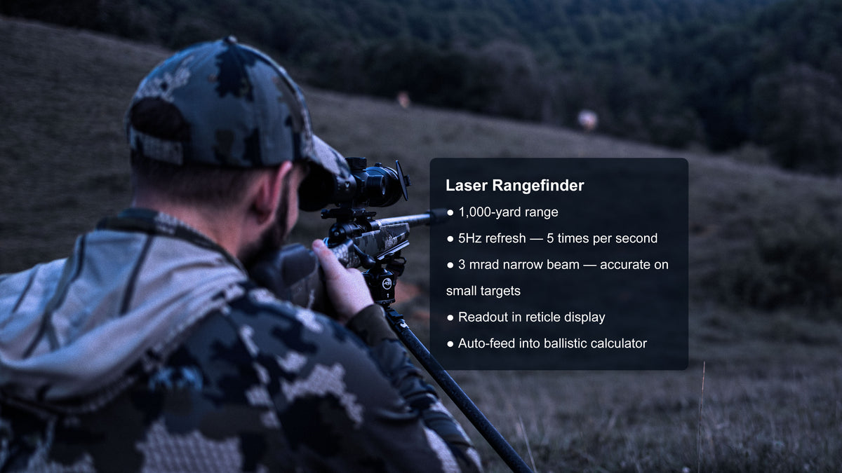 THERMAL SCOPE, 1000 YD RANGEFINDER, 50MM LEN, 20X ZOOM, 5 YRS WARRANTY-img-9
